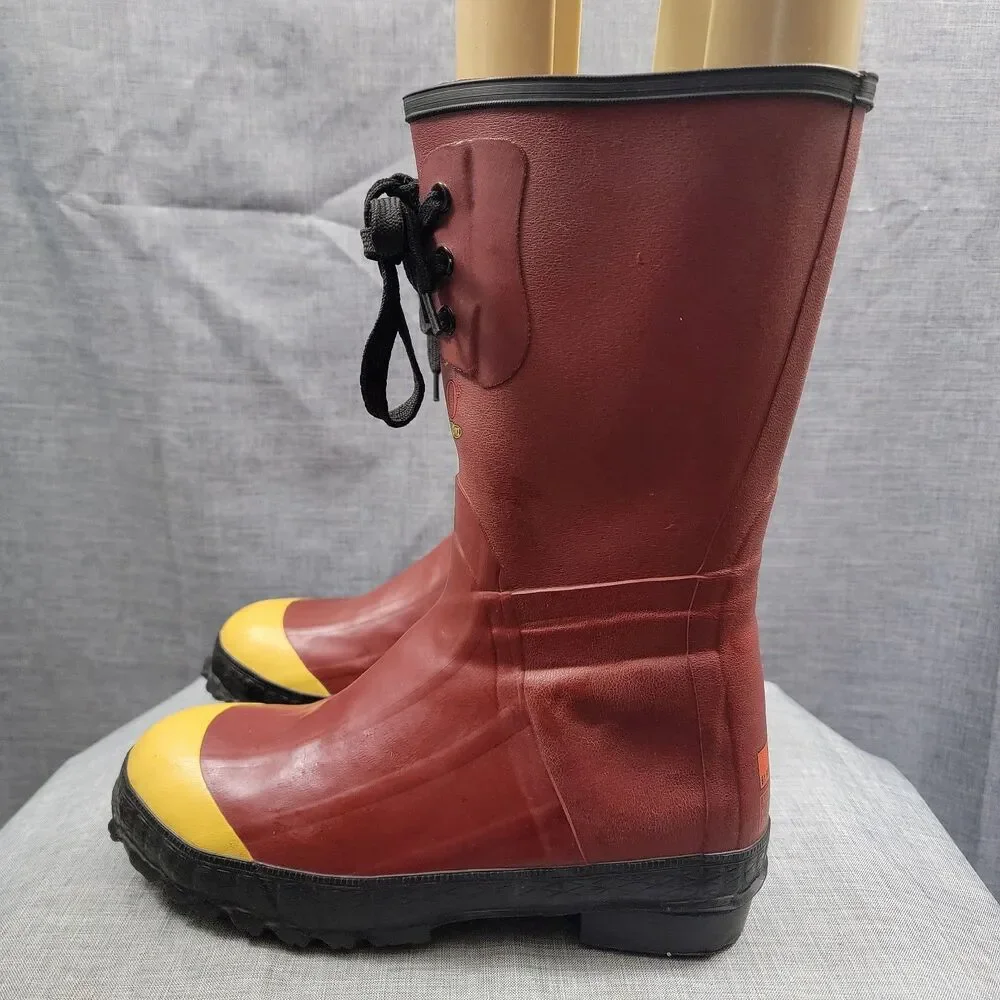 Red Wing Worx Overshoes Waterproof Steel Toe Boots 400 Thinsulate Ultra Men's 6